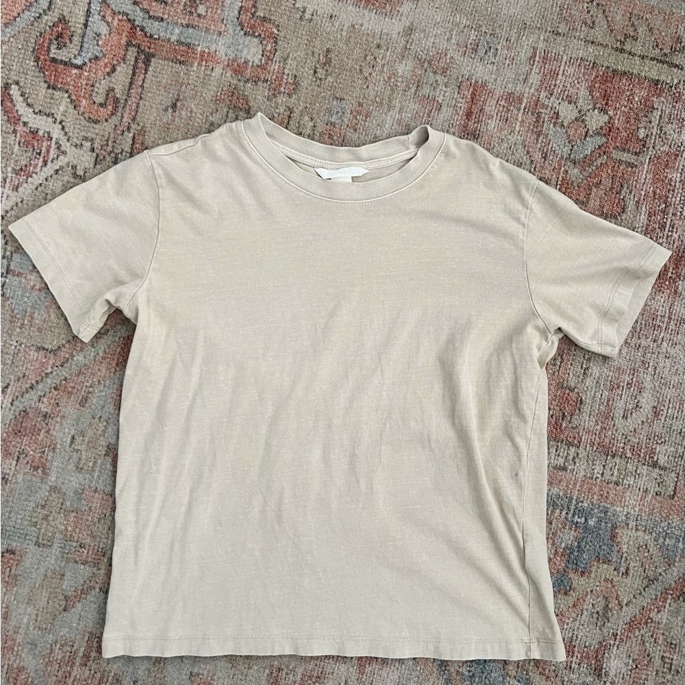 Beige Short Sleeve T-Shirt